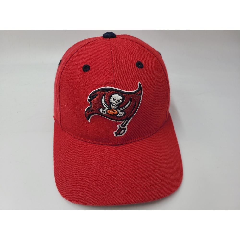 Vtg Tampa Bay Buccaneers Logo Athletic Snapback (Fits Small) Hat Cap Wool Blend
